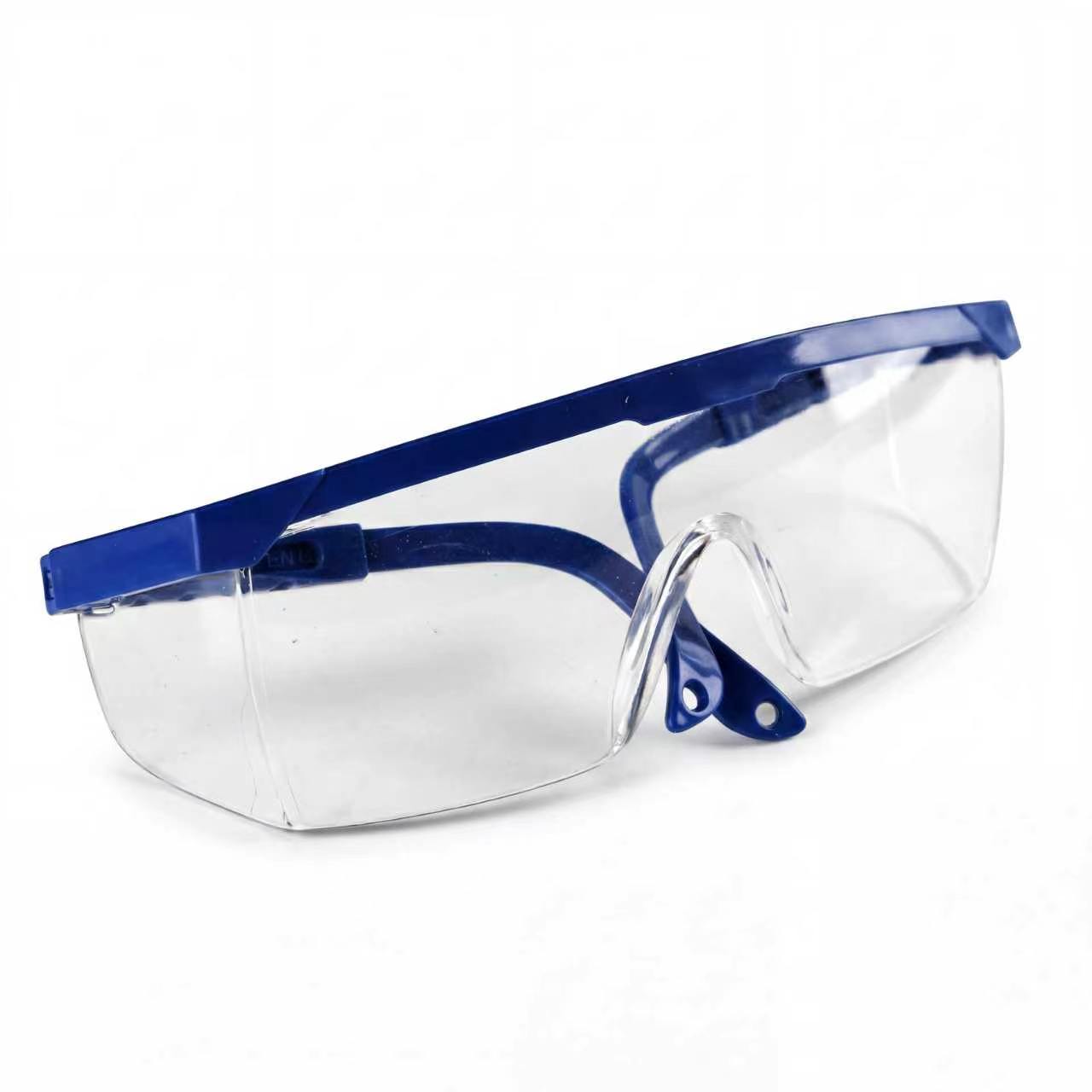 Clear Lens Safety Glasses with Blue Frame